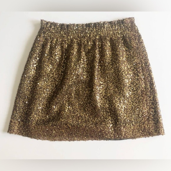 J. Crew Bronze Sequin Skirt, size 6 - Picture 1 of 9